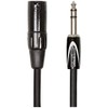 Roland Black Series Interconnect Cable, 1/4-Inch TRS to XLR (Male),