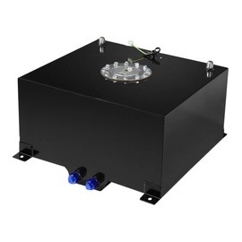 DNAMotoring ALU-FT-T4-ALU-BK Aluminum 10-Gallon Fuel Cell Gas Tank