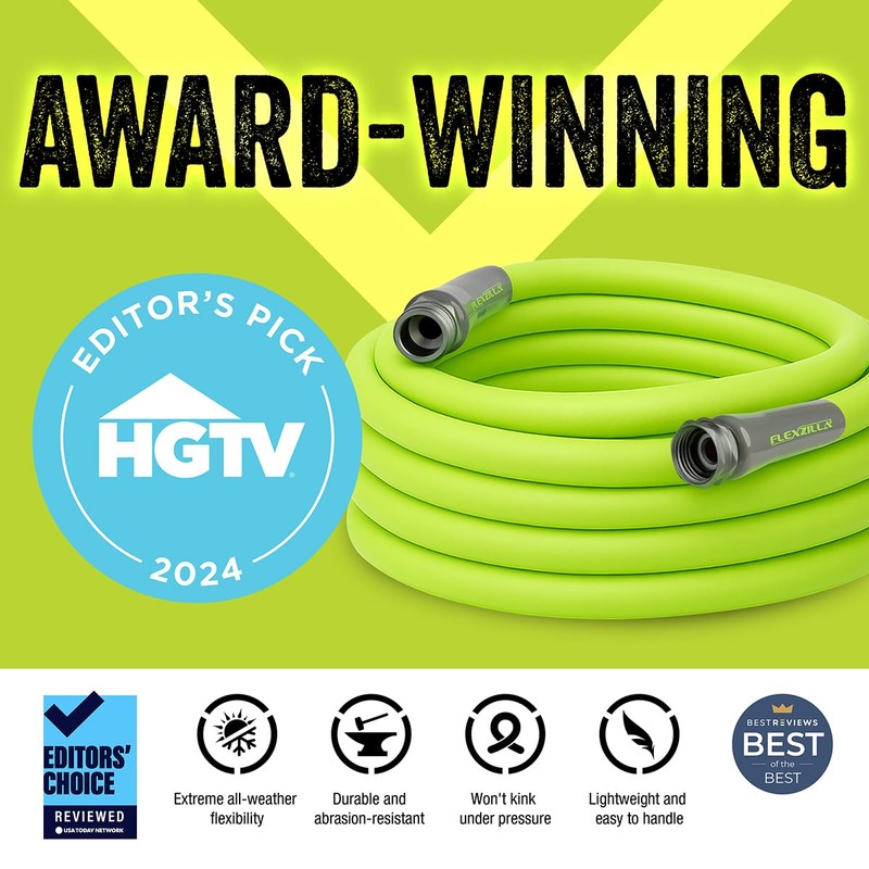 Flexzilla Garden Hose 5/8 in. x 25 ft., Lightweight All-Weather