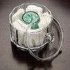 YTBH-08085 Acrylic Candy Bowl with Lid Diameter 14.7 cm x