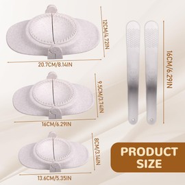 imposyu Ravioli Shaper Set of 3 Dumpling Maker, Ravioli Maker Set, Dumplings, Mould, Mouth Pouches, Shaper, Dumpling Maker for Kitchen Utensil Set, Dumpling Ravioli Making