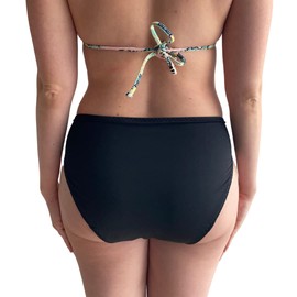 Luna Segura - Traje de Baño Absorbente para Periodo - Sinope Bikini- Chica- Negro