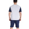 Sleepdown Men's Pyjamas Set Pajama, Grey Navy, S