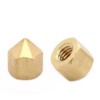 RepRap 2.0 Brass Nozzle M6 Internal Thread 0.4 mm Pack