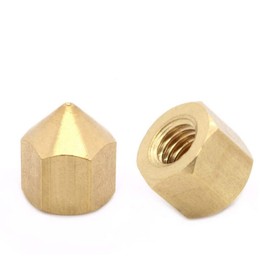 RepRap 2.0 Brass Nozzle M6 Internal Thread 0.4 mm Pack of 2