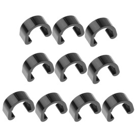 Pack of 10 Bicycle Cable Clamps Aluminium C-Clip Bicycle C-Clip Brake Cable Clip Bicycle Pull Fastening Clamp Brake Line Attachment Frame for Bicycle Brake Cable Shift Cable Rope C-Shape