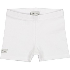 Lil Legs Unisex Baby/Toddler Biker Shorts Leggings - White, 18 Months