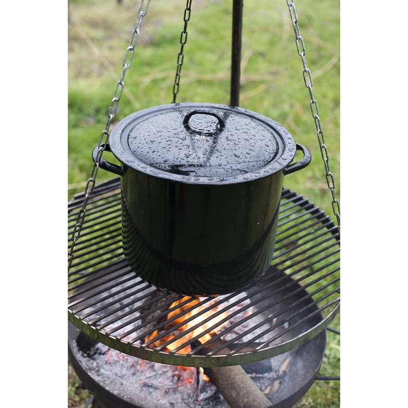 Riess 0255-017 Classic-Giants and Dwarfs Lid, Diameter-18 cm Black