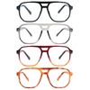 KoKoBin Aviator Reading Glasses for Women Men,4 Pairs OversizedBlue Light