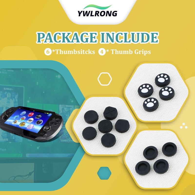 6PCS Thumbsticks for PS Vita PSV 2000 2001 Thumb Stick