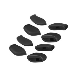 Mryok 2 Pair Replacement Nosepiece Nosepad for Oakley Commit Squared(SQ)/Commit Squared(SQ) Asian Fit/Flak 2.0 - Black & Black