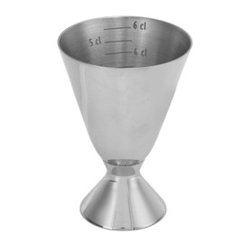 Stainless Steel Bar Measures Jigger Wine Cocktail Shaker Jigger Thickened Single Head Wine Measuring Cup with Tick Marks