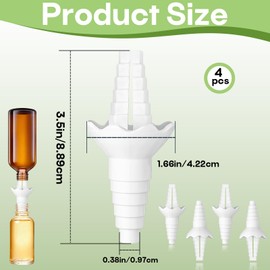 4-Pack Reusable Funnels for Effortless Liquid Transfer Like Shampoo