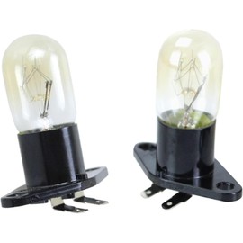 2 Pcs Microwave Oven All-in-one Led Bulbs with 2-Pin Base 230V 20W High Temp Appliance Lighting Bulb Parts and Accessories for Old Microwave Oven Bulb Replacement, LED Bulbs