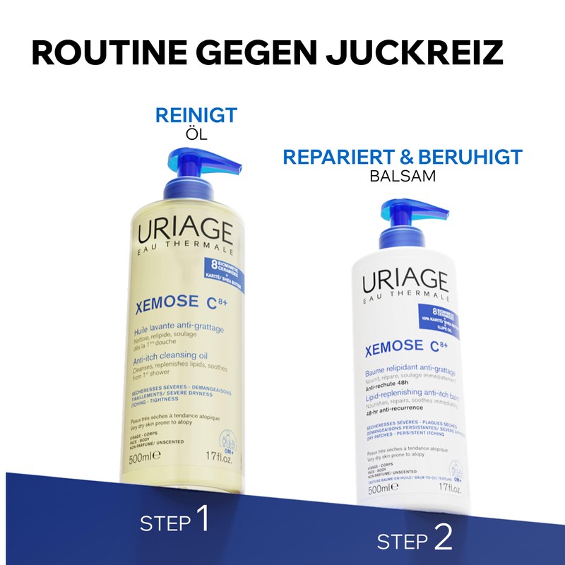 Uriage Xemose C8+ Anti-Itching Balm 200 ml - Nourishes, Repairs,
