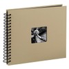 Hama Fine Art Spiral Taupe 28x24 50 Black Pages 113681,