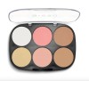 Paleta Rostro Bissú 3 En 1 Rubor Bronceador Iluminador 6