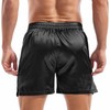 Amy Coulee Men's Satin Boxers Silky Sleep Boxer Shorts Lounge