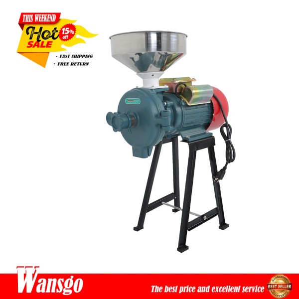 Wansgo 110V Electric Grinder Grain Mill Corn Wheat Feed Flour