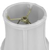 5x10x8 White Bell Shantung Lampshade - Perfect for small table