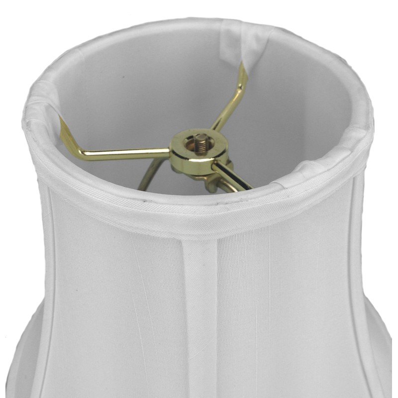 5x10x8 White Bell Shantung Lampshade - Perfect for small table