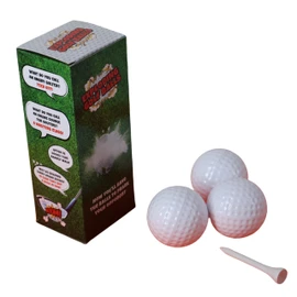 Diabolical DP1346 Exploding Golf Balls - Funny Golf Gifts for Men, Secret Santa Funny Gifts for Men, Pranks for Adults, Joke for Golfers, Prank Balls (Pack of 3)
