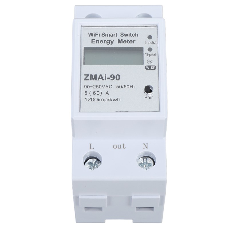 Single Phase Energy Meter WiFi Metering Switch Electric Meter APP