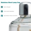 faruijie Dental Alcohol Lamp, Glass, 150 ml, with Metal Cap,