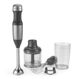 KitchenAid (Renewed) RKHB2351CU 3-Speed Hand Blender - Contour Silver