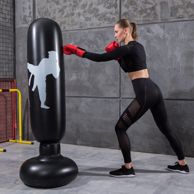 1.6m Adult Inflatable Boxing Bag Thickening Vertical Boxing Fight Column