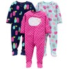 Simple Joys by Carter's Girls' 3-Pack Loose Fit Flame Resistant