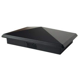 3.5" x 5.5" Heavy Duty Aluminium Pyramid Post Cap for True/Actual 3.5" x 5.5" Wood Posts - Black (Works ONLY with Actual 3.5" x 5.5" Posts. Will NOT Work with Actual 4" x 6" Posts)