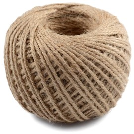 ANCLLO 100 Meters 3mm Natural Jute Twine 3 Ply Gift Wrapping String DIY Rope Garden Twine Cord for Arts Crafts and Gardening Applications