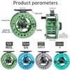 Sougayilang Fly Fishing Reel，Large Arbor With Diecast Aluminum Body Fly
