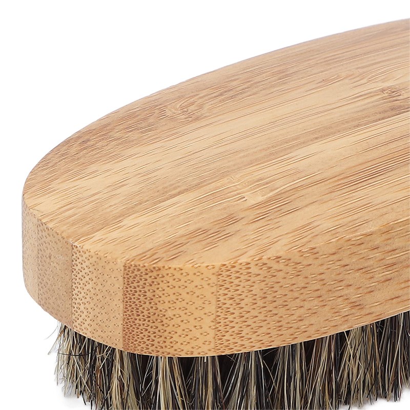Beard Brush, Beard Beauty Brush, Portable Bamboo Massage, Small for