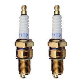 Spark Plug, Engine Spark Plug, F7TC Spark Plug, Lawn Mower Spark Plug, Spark Plug Accessories, Spark Plug Replacement, Metal Spark Plugs, Motorcycle Spark Plug, for Lawnmowers, Tractors, Pack of 2,
