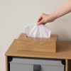 KEYUCA Cluster Tissue Box (Natural/Wooden), Stylish, Wood Grain Tissue, Tissue