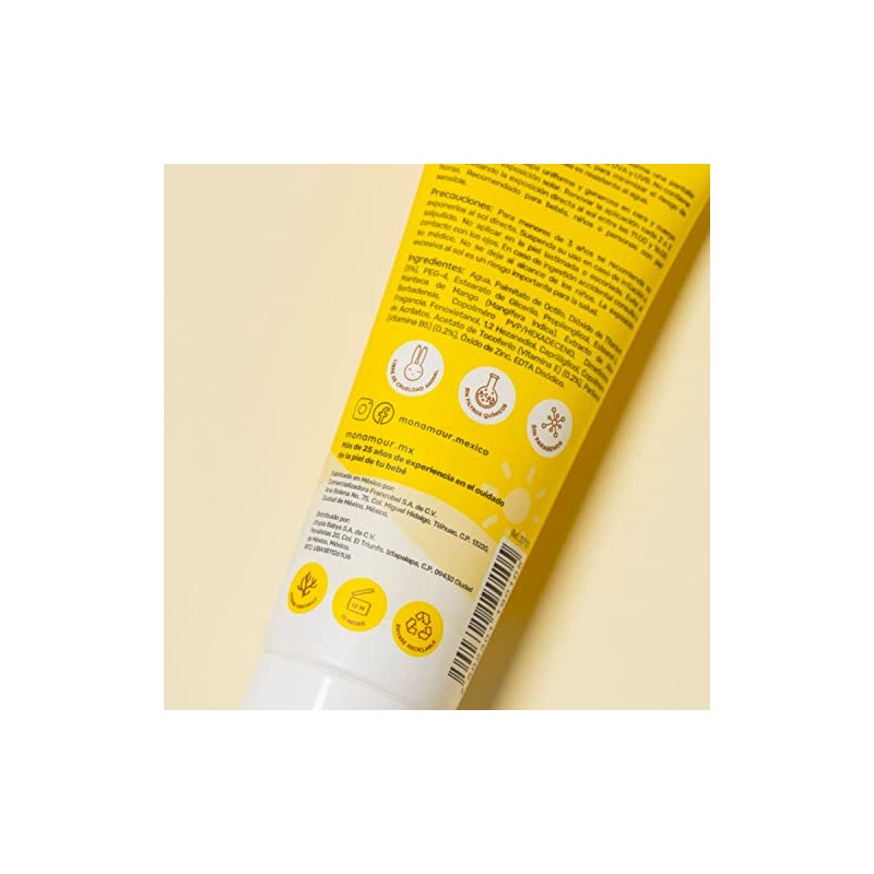 Mon Amour Protector Solar De Alta Protección SPF 50+ En