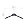 Pack of 3 Plastic Clothes Hangers Rotating Hook W 38