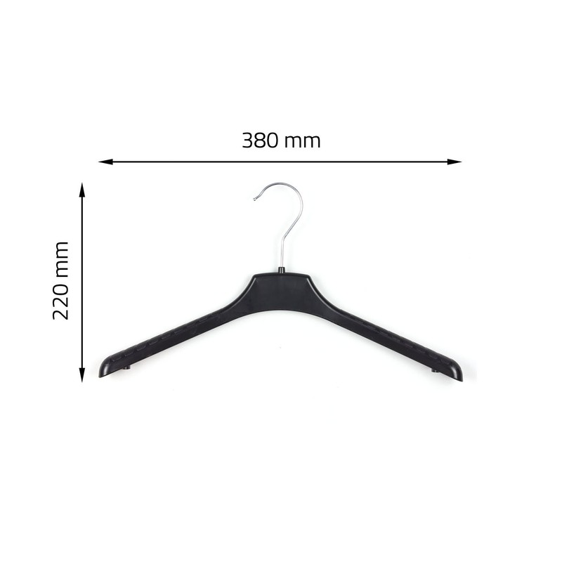 Pack of 3 Plastic Clothes Hangers Rotating Hook W 38