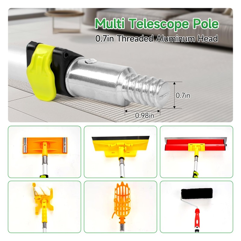 Thmxit Upgarded 28FT Light Bulb Changer for High Ceilings, 5-20FT
