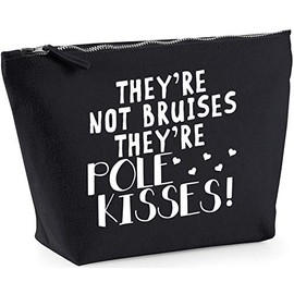 Hippowarehouse They're not bruises they're pole kisses printed make up cosmetic wash bag 18x19x9cm