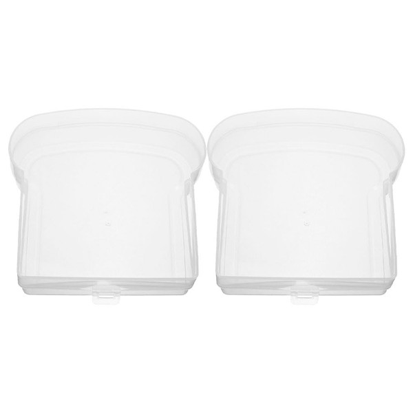 Caja De Pan PortáTil Contenedor SáNdwich Transparente De Pp Para
