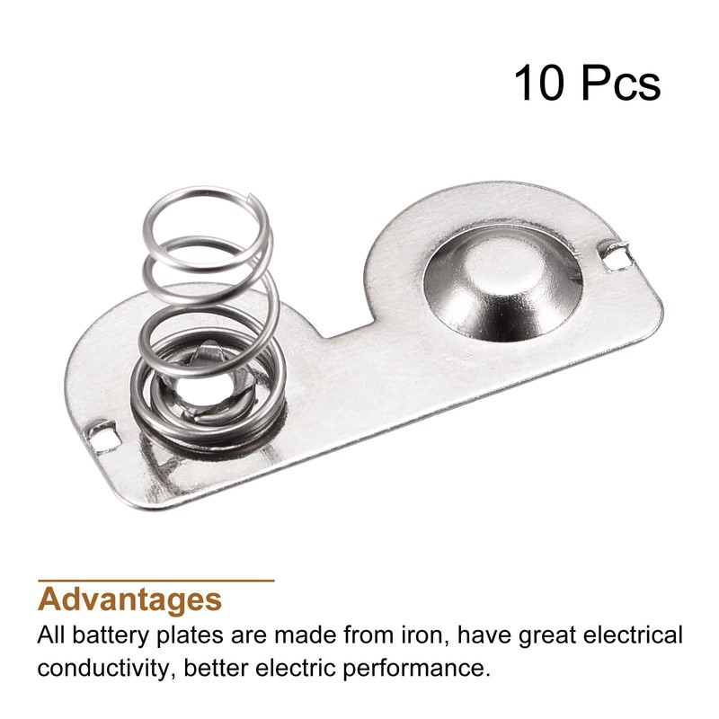 MECCANIXITY Battery Spring Plate AA Battery Spring Contact Nickel Plate