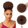 SPIKFN Afro Puff Clip On Human hair Drawstring Ponytail for