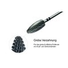 Router Bit Coarse Tong Shape Made of Carbide for Acrylic