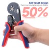 HKS Ferrule Crimping Tool AWG 30-5, Hexagonal Self-Adjusting Ratchet Crimper
