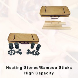 Goodtar Portable Massage Stone Warmer Electric Spa Bamboo Massage Heater Professional Portable Salon Case without Bamboo Sticks and without Stones