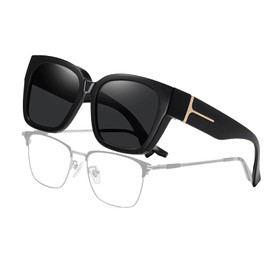 Xgvzs1PCS Oversized Anti-glare UV400 Sunglasses Flexible Trendy Round Cat Eye Sun Shades High Protection Eyes for Boys Girls (black)