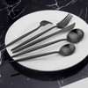 Matte Black Silverware Set, Vanys 20 Piece Stainless Steel Cutlery